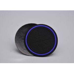 2D Raised Silicone Logo Heat Transfer Clothing Labels Woven Fabric