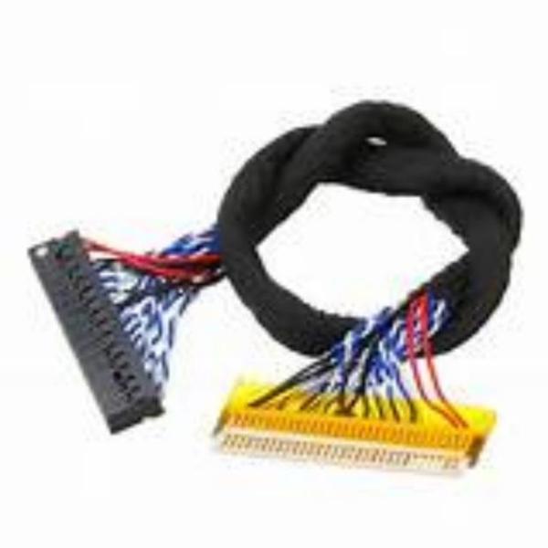 Buy Highly Insulated Black Low-Voltage Display Cable with UL VW-1 Flammability Rating and Insulation Resistance of ≥1000MΩ at wholesale prices