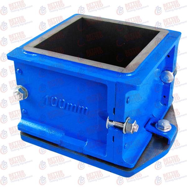 Cast Iron Cube Mould Four Part 100 Mm Concrete Testing Equipment