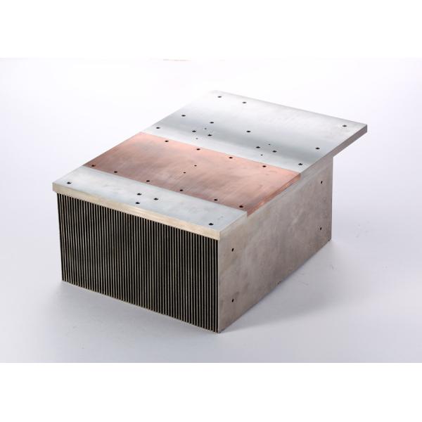 Buy Black Customized Skived Fin Heat Sink Powder Coating Skived Heatsink at wholesale prices