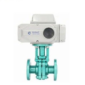 Dn15 Fluorine Ball Valve with Electric Actuator