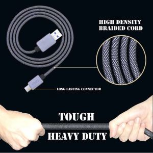 Quality High Destiny Braided cord tough heavy duty fast charging data nylon type c cable USB 3.1 type C cable for sale