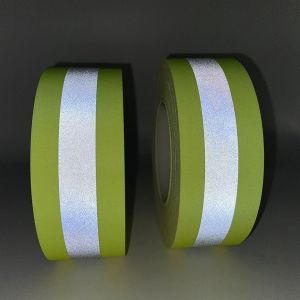 100% Cotton Safety Reflective Tape Flame Retardant High Washability