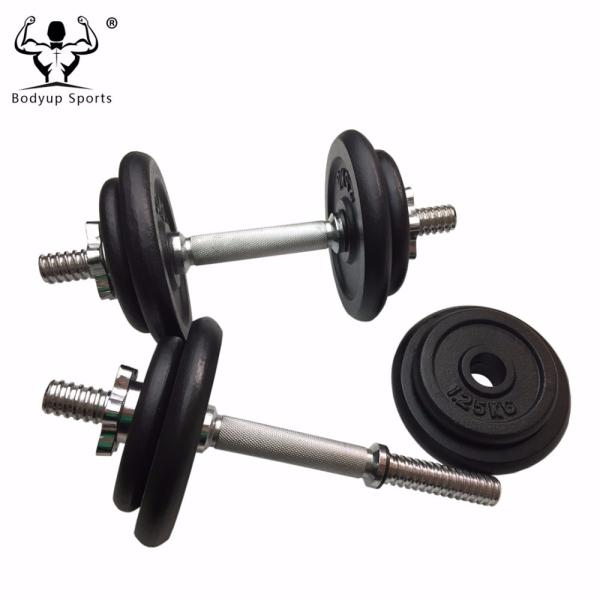 Black Paint Reliable Cast Iron Weight Discs For 1 Inch Diameter Dumbbell