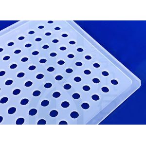 Customized Transparent Laser Boring Quartz Glass Plate Acid Resistance