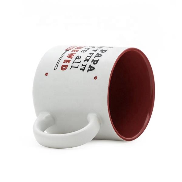 Ceramic Dad Mug Coffee Mug White Color With Creative Words "IF PAPA" Customized 12Oz For Gift