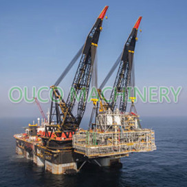 Large Tonnage 60t Oil Platform Offshore Pedestal Crane