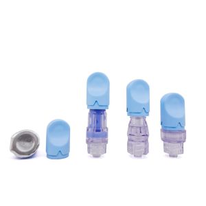 Light Blue Disposable Protective Swabcap Disinfection Cap 75% Alcohol Swab Caps