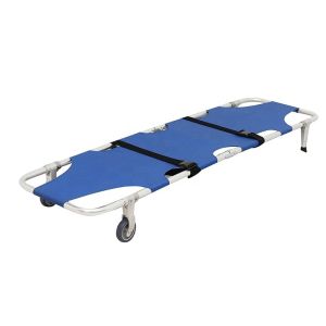 First Aid OEM Foldable Stretcher With Wheels And Restraint Straps