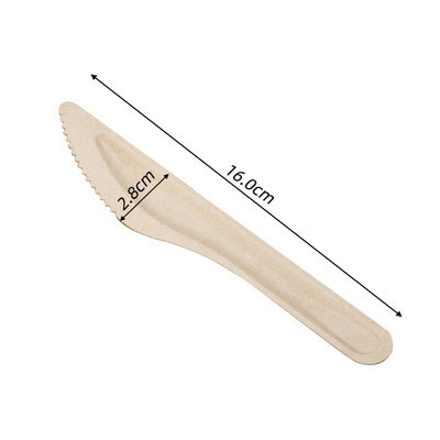 Buy Eco Friendly Bagasse Cutlery Sugarcane Compostable Knife 6.2'' at wholesale prices