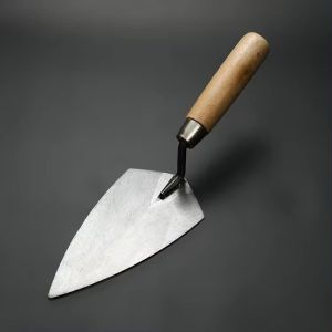 Wood Handle Pointing Trowel Carbon Steel Wooden Handle Bricklaying Trowel