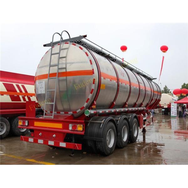 47000 L Stainless Steel Tanker Trailers Single Compartment 12000*2500*4000mm
