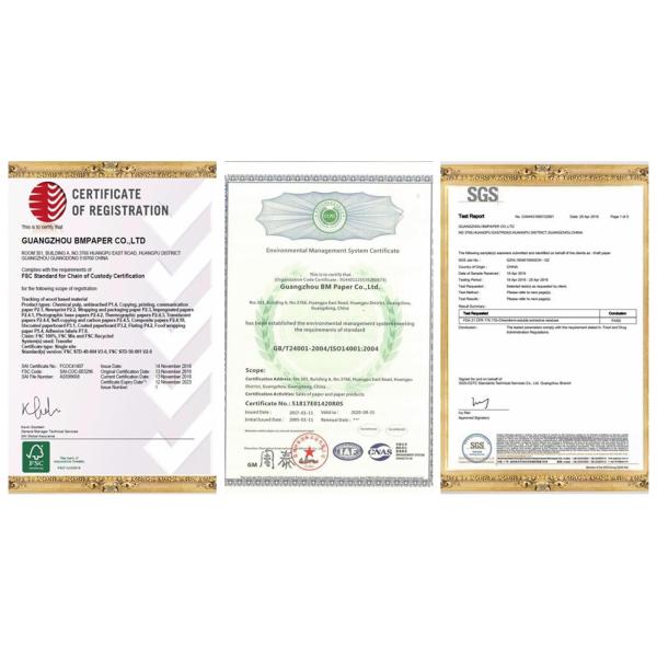 FSC 53G 60G 70G Wood Free White Offest Paper / Bond Paper For Printing Or Writing