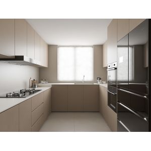 18mm Carcase Modular High End Modern Kitchen Cabinets White Lacquer Combine