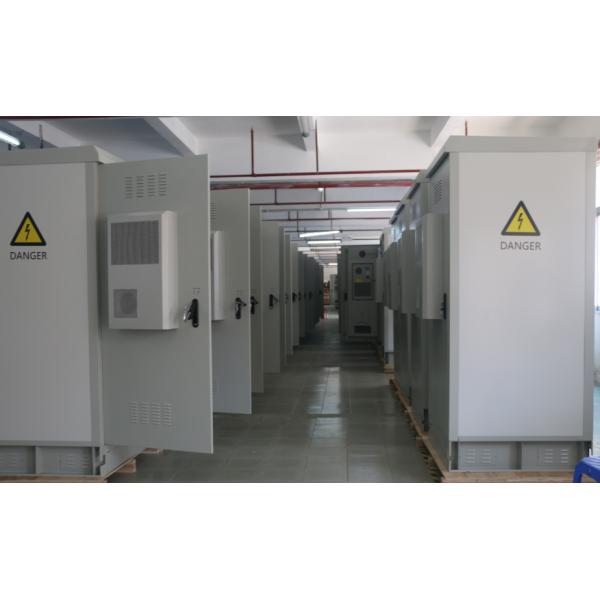 Fan Type Outdoor Telecom Cabinet Waterproof Anti - Corrosion With Galvanized Steel Material