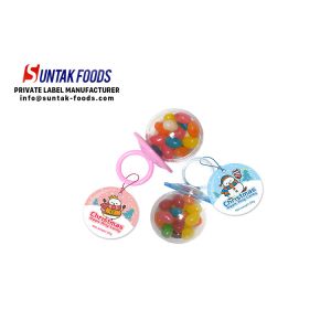 Colorful Christmas Nipple Ring Jelly bean candy in big plastic bottle