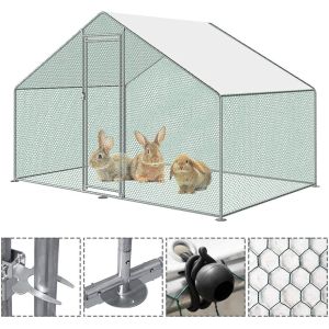 Waterproof Galvanized Steel Tube OEM Chicken Run Kennel