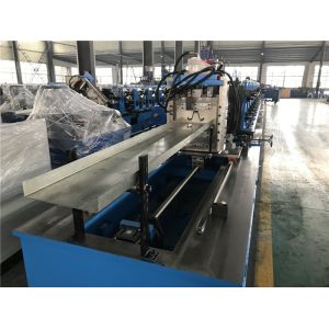 Top Hat Galvanized Sheet Material Roll Forming Machine With Post Cutting System