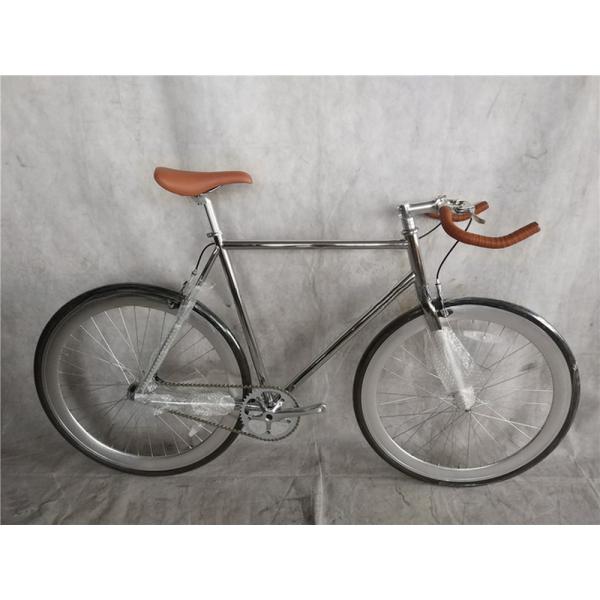 Custom Matt Black Fixie Bike Frame for Adults 700C Single Speed Urban Fitness Cruiser