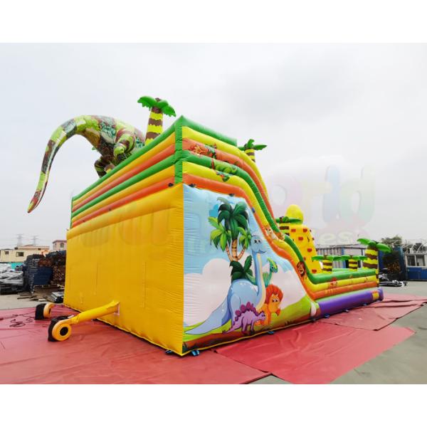 Backyard Commercial Inflatable Slide Dinosaur Jungle Park Bounce Castle