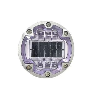 Aluminium Shell Solar Powered Road Studs IP68 Embedded With 6 Screws