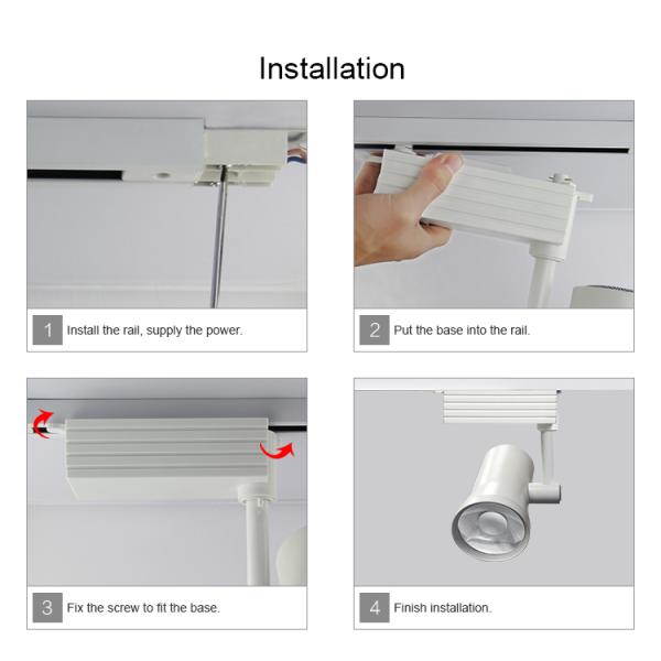 Milight Wifi 25W 2/3/4-wire RGBW Rail LED Tracklight 2.4G RF remote RGBW All in one Lamp with IOS Android APP Spotlight