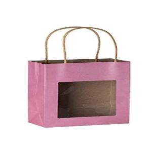 Gift paper bag with window - fashion & beautiful