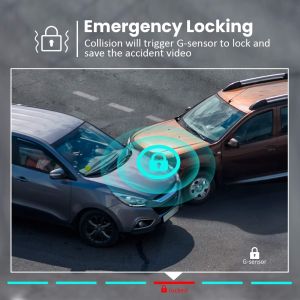 4K Bluetooth CE FCC RoHS Wifi Car Rearview Camera Backup Recorder