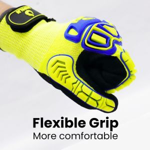 Thermoplastic Rubber Impact 4X42CP Gloves 13 Needle Nitrile Sanding Anti