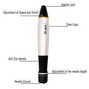 Derma pen Dr. pen A1 -C / W micro needling therapy beauty devies SILVER /SKY