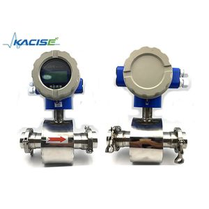 Wine / Alcohol Electromagnetic Flow Meter With Triclamp Sanitary Connections