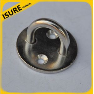 STAINLESS STEEL ROUNG EYE PLATE BOAT MARINE