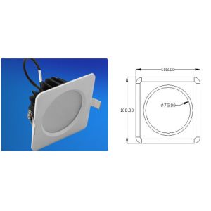 IP65 LED Down Light Square Round Recessed 5 Watt - 15 Watt
