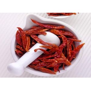Non Irradiated Mild Dried Red Chilli Peppers 4-7 Cm Steamed Moisture Less Than 11%