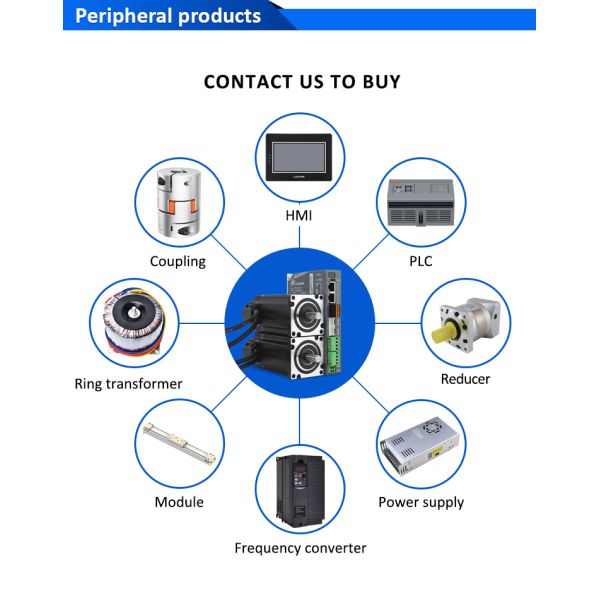 Lichuan 2-Axis DC Closed Loop Stepper Motor Drivers Controller Kit 5.5N.m 2Phase Nema24 DC24V~50V 4.0/4.5/5.0/5.8A 1000PPR