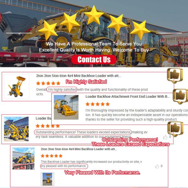 Cheap Diesel Small Backhoe Wheel Loader Tractor Excavator Compact Backhoe with Bucket for Agriculture