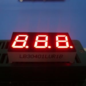 0.4 Inch Super Bright Red 7 Segment LED Display Triple Digit Common Anode