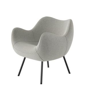 Upholstered Version Fiberglass Arm Chair RM58 Soft Abrasion Resistance