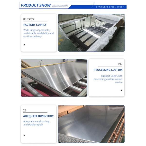 Inox Stainless Steel Sheets Plate Coil 430 304 316 310 309 321 3.00mm