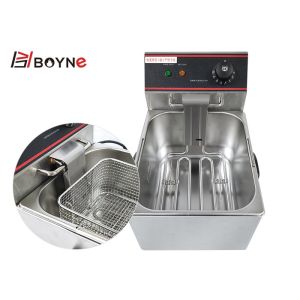 6 Liter Commercial Stainless Steel Electric Deep Fryer