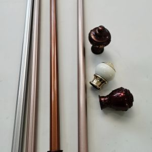 Simple 5 Metres 10mm Twisted Wrought Iron Curtain Rods