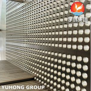 Stainless Steel Heat Exchanger Tube With Tubesheet Drilled Baffle Plates Support