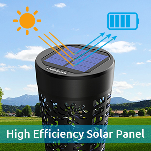 Solar Garden Walkway Lights LED Solar Powered Lights 3500K Warm White