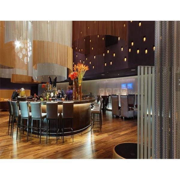 Copper / Aluminium Decorative Wire Mesh Metal Mesh Screen Curtain For Exhibit Hall