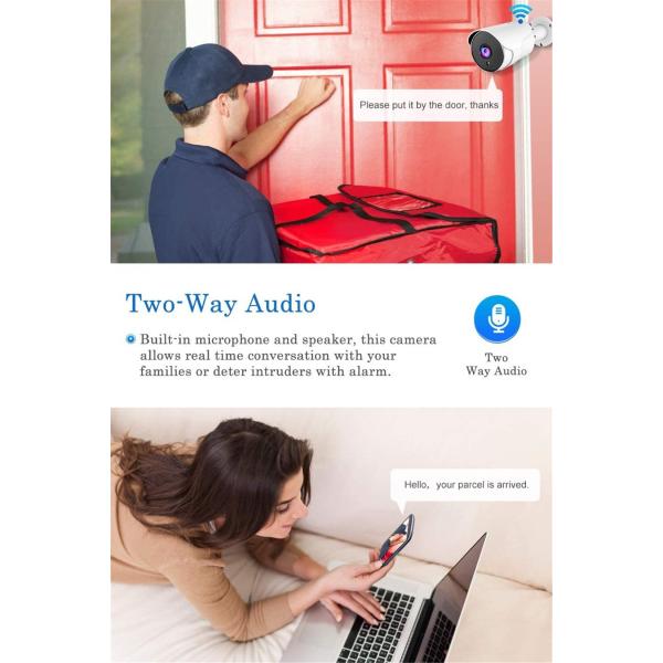 Surveillance Camera Waterproof Bullet Outdoor Camera 1080P with Night Version IP66(AK8641)