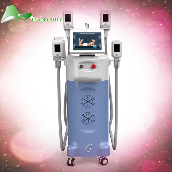 Buy Anti-freeze cryolipolysis machine  coolshaping beauty tighten 4 handles blue at wholesale prices