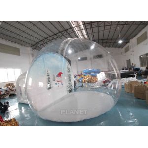 China 4m Inflatable Snow Globe Bubble Tent With Passage Way Background on sale