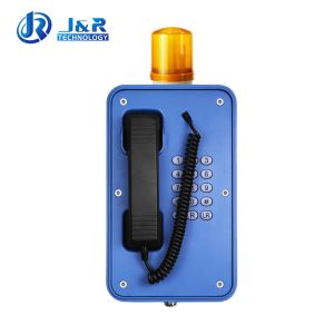 China Durable Industrial Weatherproof Telephone With Flashing Light And Stretched Cable on sale