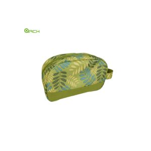 600D polyester Toiletry Kit Duffle Travel Luggage Bag with printing material