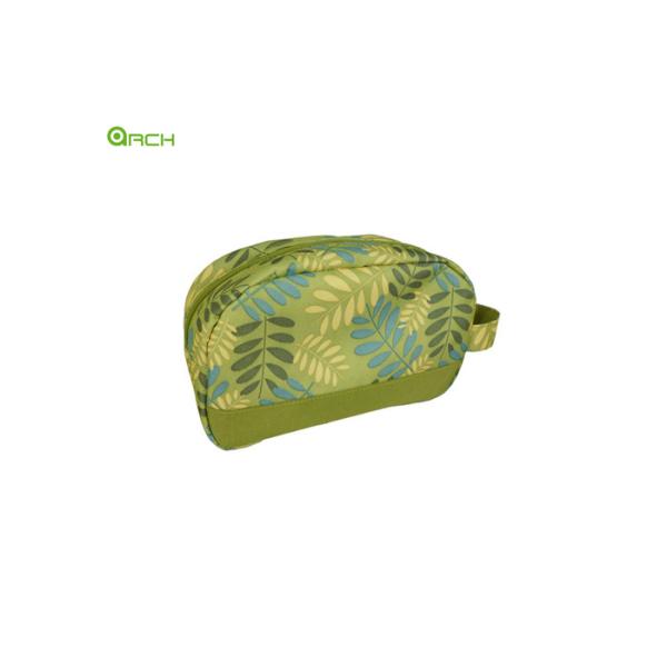 600D polyester Toiletry Kit Duffle Travel Luggage Bag with printing material